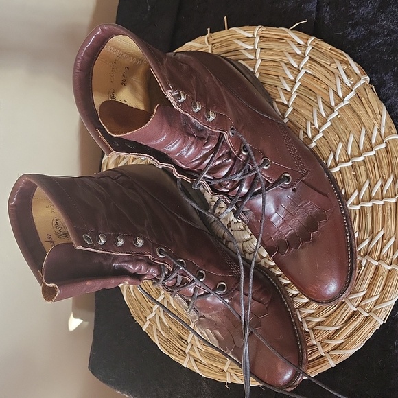 Justin Roper Brown Boots Wo's Size 6B Used - Picture 3 of 8